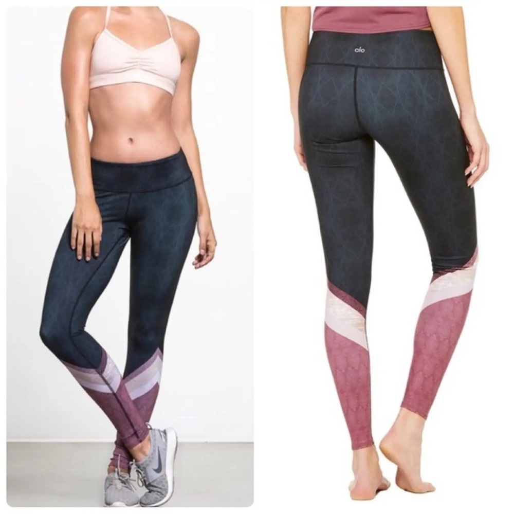 Alo Yoga Tree Lace Airbrush Leggings